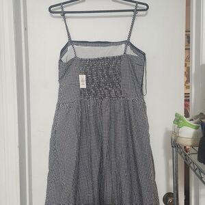 GAP Black and White Gingham Dress